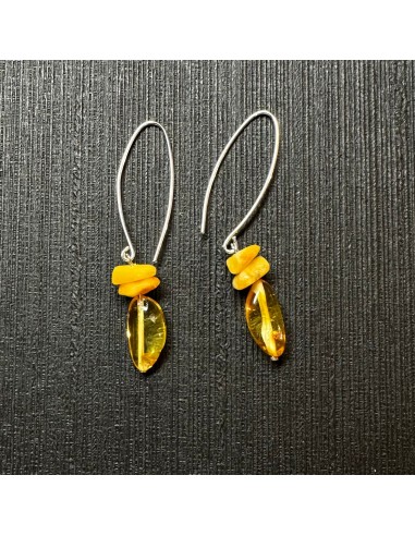 Boucles Ambre et Argent 925 des créatures d'habitude