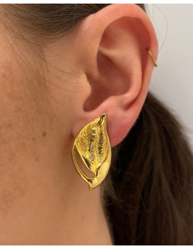 Boucles d'oreilles Feuille est présent 