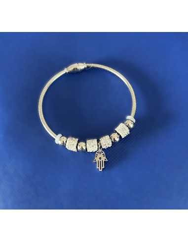 Bracelet Breloques Touch couleur Argent (5 modèles) prix