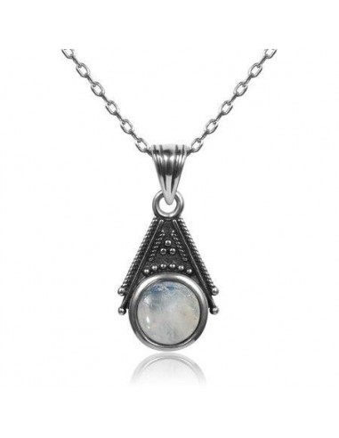 Pendentif Goutte Pierre de Lune  ''Ecume'' pas cher chine