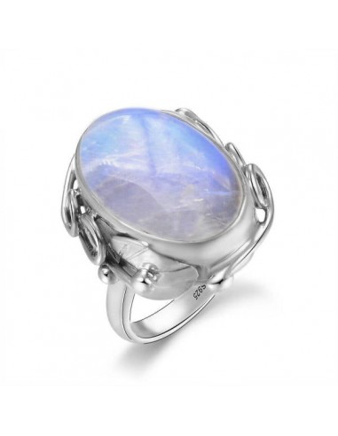 Bague Pierre de Lune Argent "Océan de douceur" meilleur choix