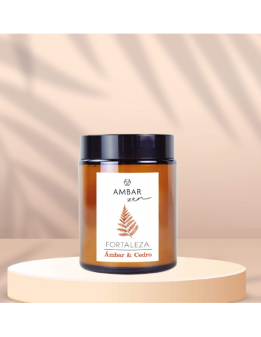 Bougie Ambar  Zen Ambre et Cèdre en stock